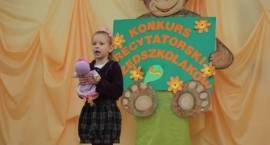Eliminacje powiatowe konkursu recytatorskiego dla przedszkolaków O nagrodę misia...