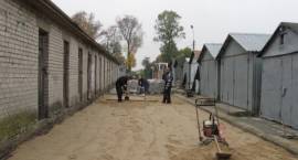 Budowa nawierzchni przy ul. Al. Wojska Polskiego 54, dn. 16.10.2008r./ Fot. Anna...