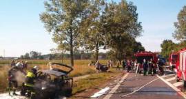 skutki tragicznego wypadku z dn. 13.09.2004 r. /Fot. M.Rytelewski