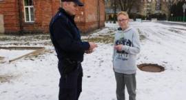 „Dzień odblasków” na ulicach Zambrowa /fot. KPP w Zambrowie