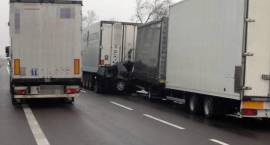 Skutki kolizji na dk nr 8 w Okolicach m. Sędziwuje