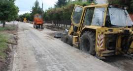 Trwają prace przy remoncie ulicy Obrońców Zambrowa