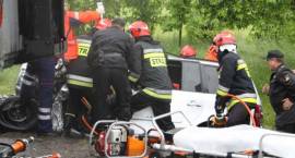 Akcja ratunkowa na drodze krajowej nr 8 (Zambrów, ul. Białostocka) w dn. 01.06.2012...