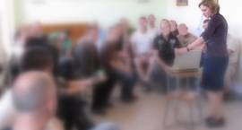 Anna Szczyglewska podczas ostatniego wykładu