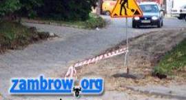 Remontowany odcinek dojazdowy do Poczty /Fot. GZAW