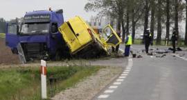 Skutki makabrycznego wypadku pomiędzy Zambrowem a Laskowcem Starym w dn. 27.09.2010 r.