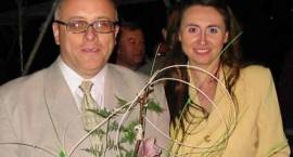 Pani Marta Konopka z Wicestarostą Zambrowskim, obecnie Posłem na Sejm Wojciechem...
