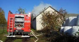 Pożar objął oborę w Zagrobach Zakrzewo