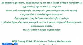 Życzenia od Wójt i pracowników Gminy Kołaki Kościelne