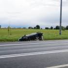 Auto w rowie na ul. Ostrowskiej