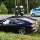 Auto w rowie w Woli Zambrzyckiej