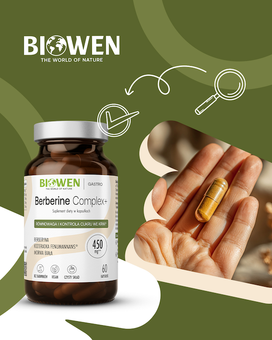 Berberyna Complex+ Biowen 60 kapsułek