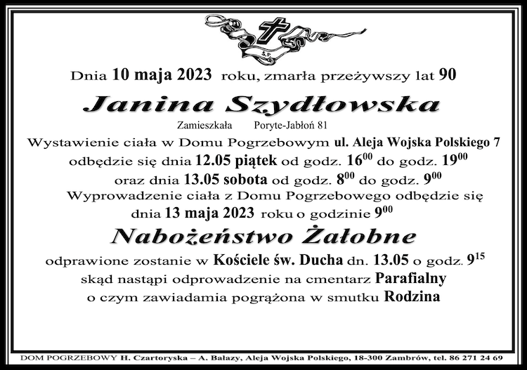 Janina Szydłowska