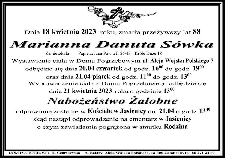 Marianna Danuta Sówka