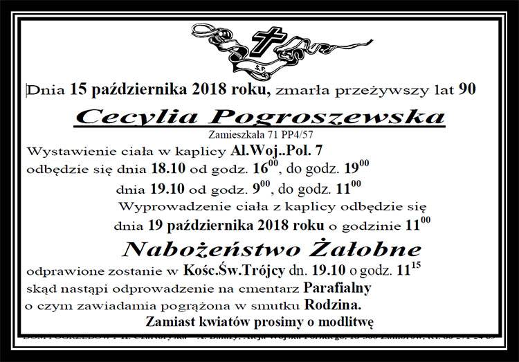 Cecylia  Pogroszewska