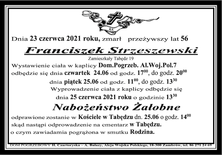 Franciszek  Strzeszewski