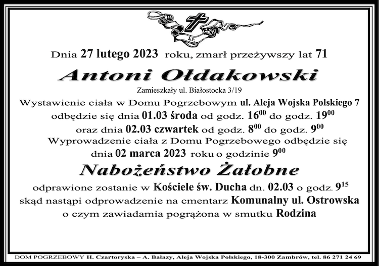 Antoni Ołdakowski