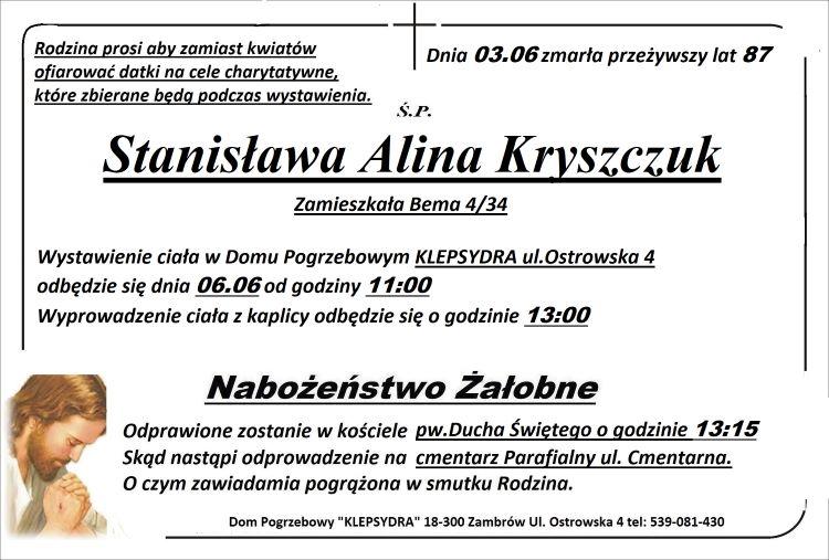 Stanisława Alina Kryszczuk
