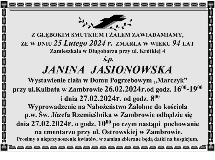 Janina Jasionowska  
