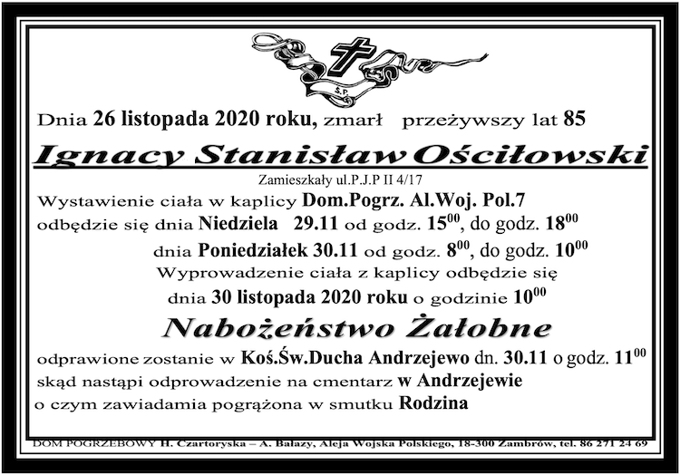 Ignacy Stanisław Ościłowski
