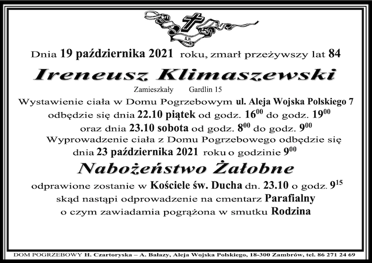 Ireneusz  Klimaszewski