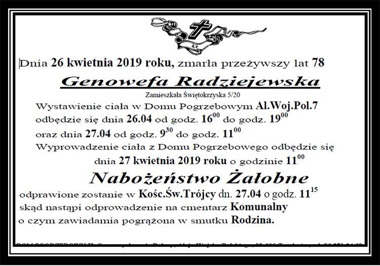 Genowefa Radziejewska