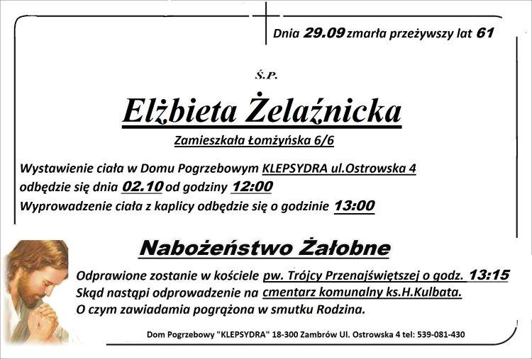 Elżbieta Żelaźnicka