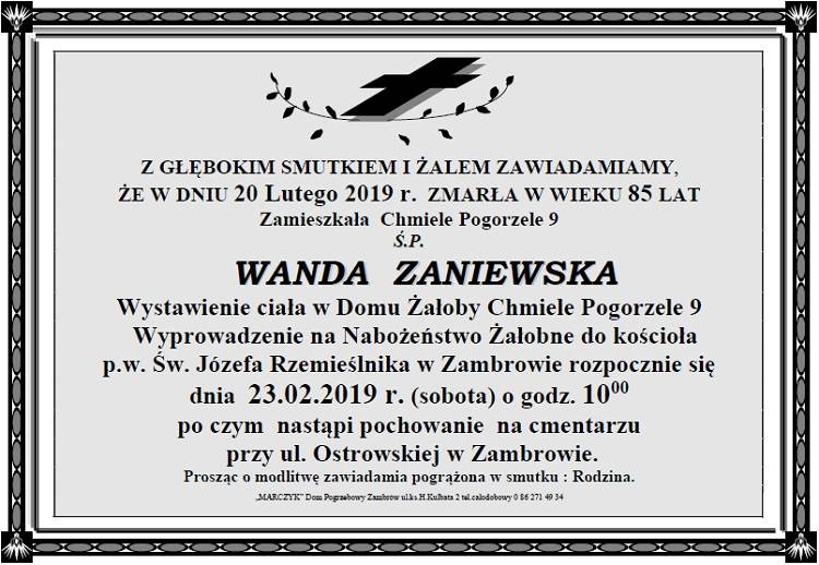 Wanda Zaniewska