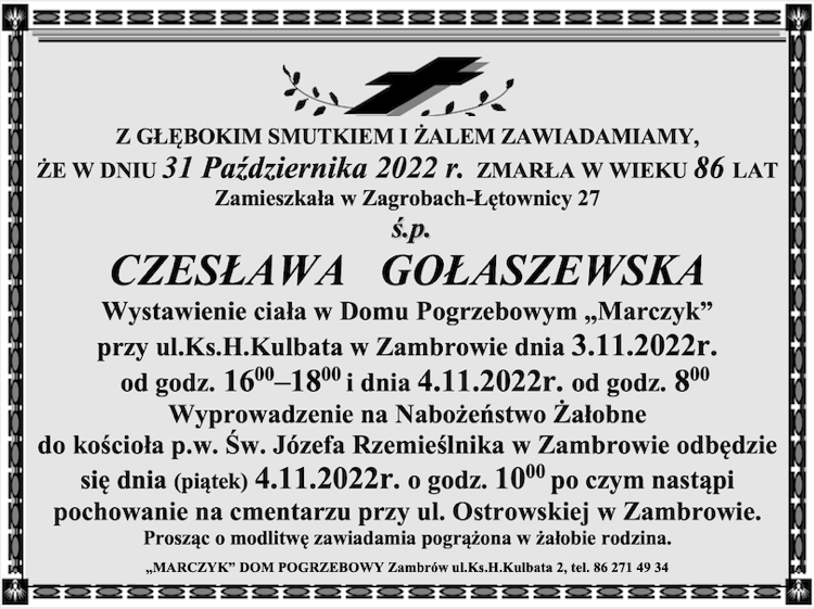 Czesława Gołaszewska