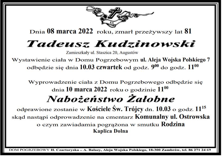 Tadeusz Kudzinowski
