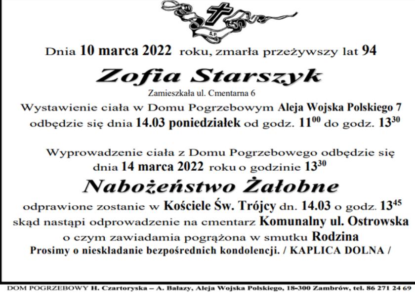 Zofia Starszyk