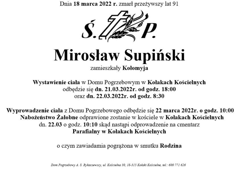 Mirosław  Supiński