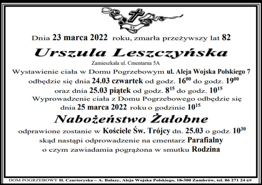 Urszula Leszczyńska