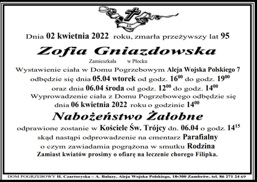Zofia Gniazdowska