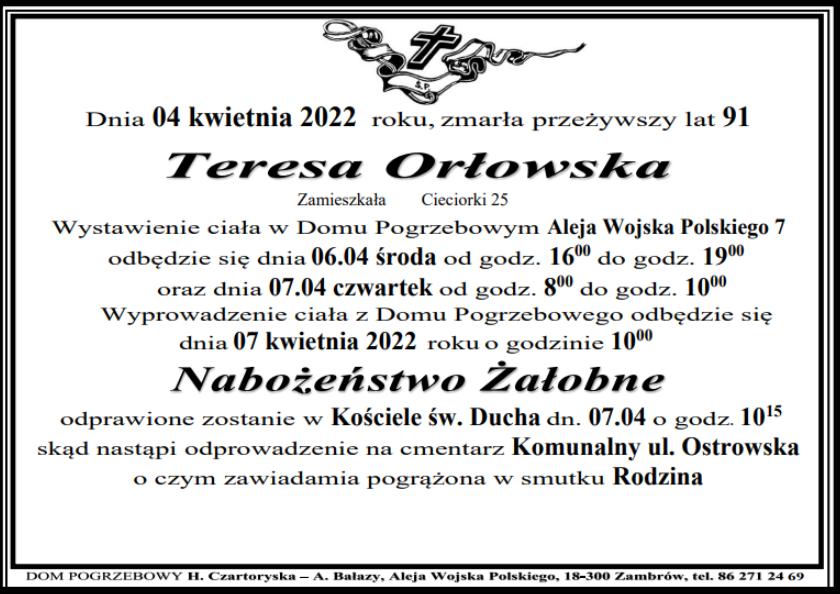 Teresa Orłowska