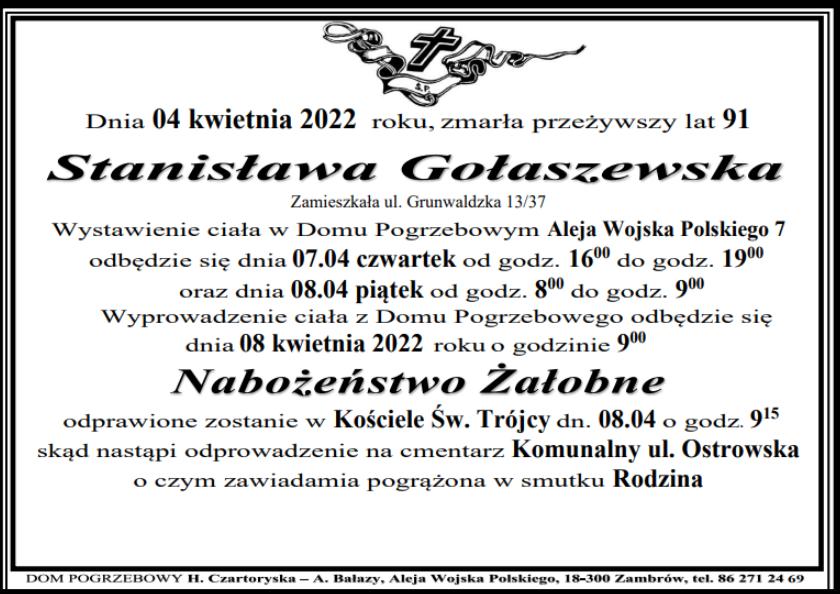 Stanisława Gołaszewska