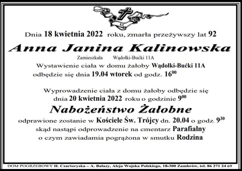 Anna Janina Kalinowska 