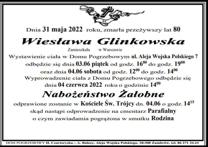 Wiesława Glinkowska