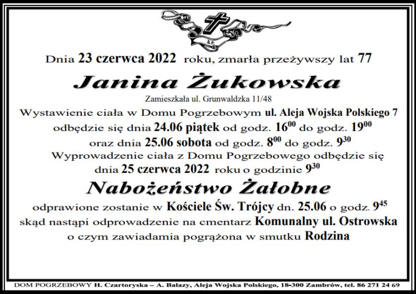 Janina Żukowska
