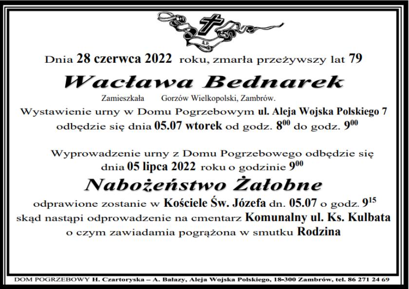 Wacława Bednarek