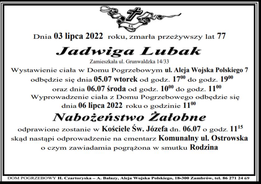 Jadwiga Lubak