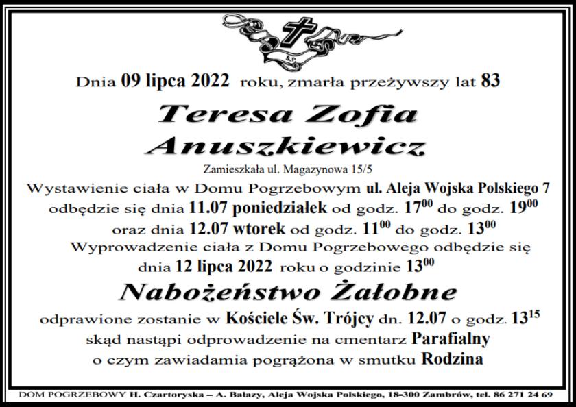 Teresa Zofia Anuszkiewicz 