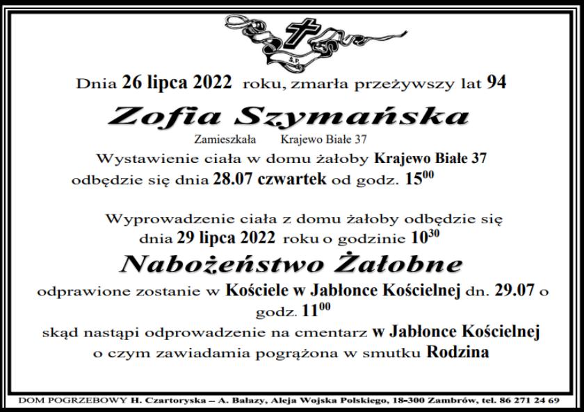 Zofia Szymańska