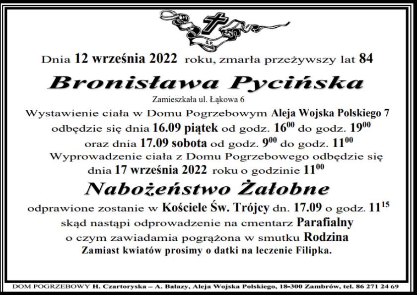 Bronisława Pycińska