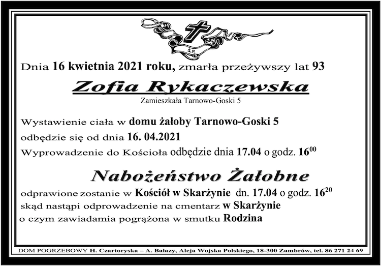 Zofia Rykaczewska