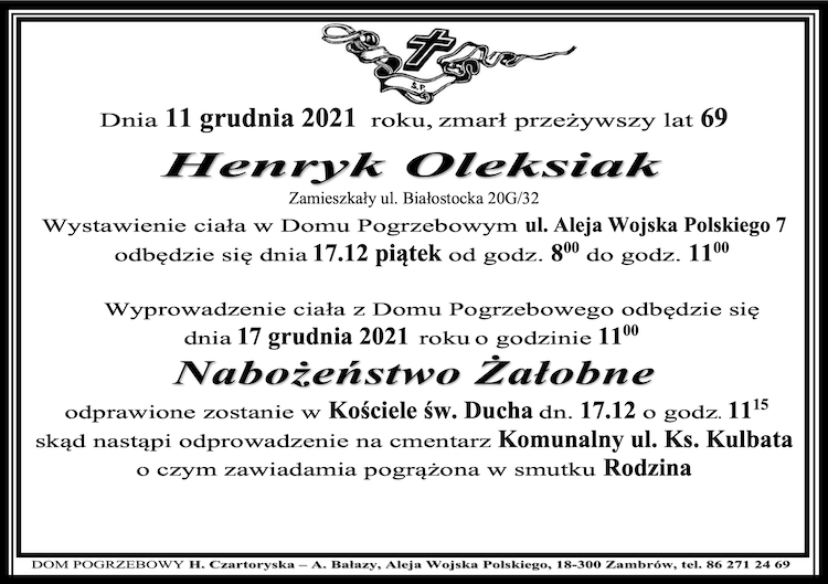 Henryk  Oleksiak