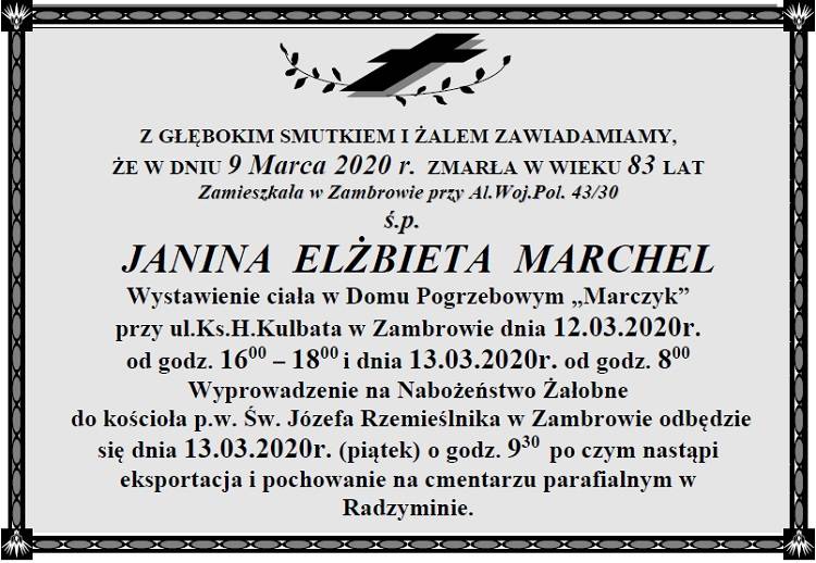 Janina Elżbieta Marchel