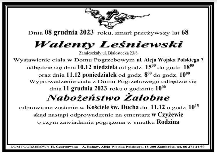 Walenty Leśniewski