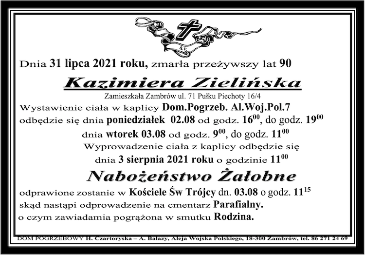 Kazimiera  Zielińska