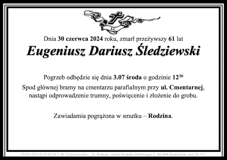 Eugeniusz Dariusz  Śledziewski